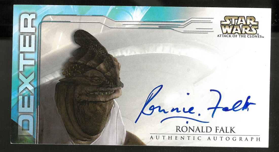 Ronald Falk Autographed Star Wars Card