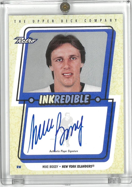 Mike Bossy Autographed Upper Deck Card