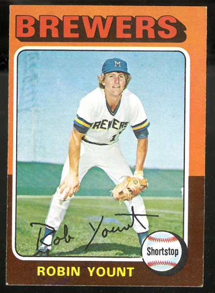 Robin Yount 1975 Topps Rookie Card