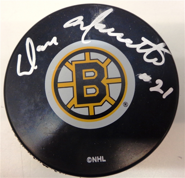 Don Marcotte Autographed Bruins Puck