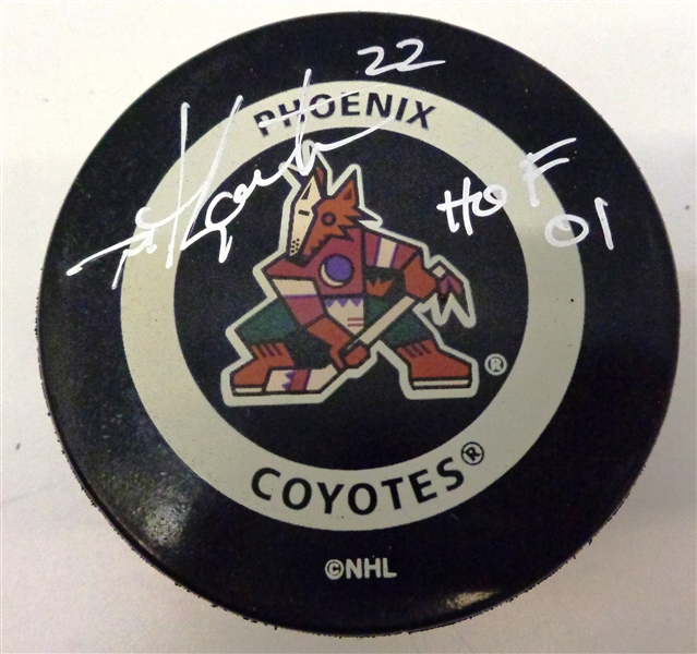 Mike Gartner Autographed Coyotes Puck