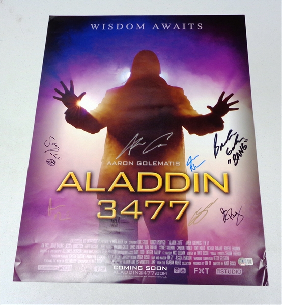 Aladdin 3477 Autographed 18x24 Movie Poster