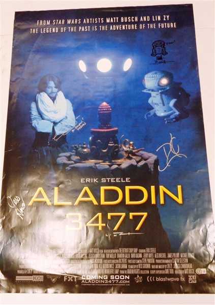 Aladdin 3477 Autographed 24x36 Movie Poster