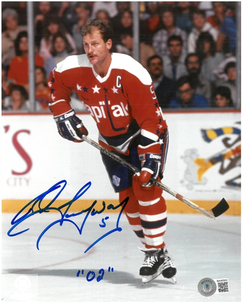 Rod Langway Autographed 8x10
