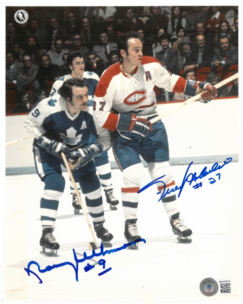 Norm Ullman & Frank Mahovlich Autographed 8x10