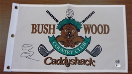 Chevy Chase Autographed Bushwood Caddyshack Pin Flag