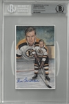 Bill Quackenbush Autographed Legends of Hockey Postcard