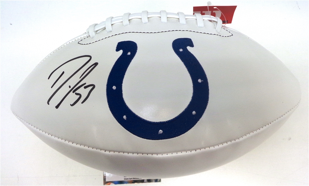 Darius Leonard Autographed Colts Football