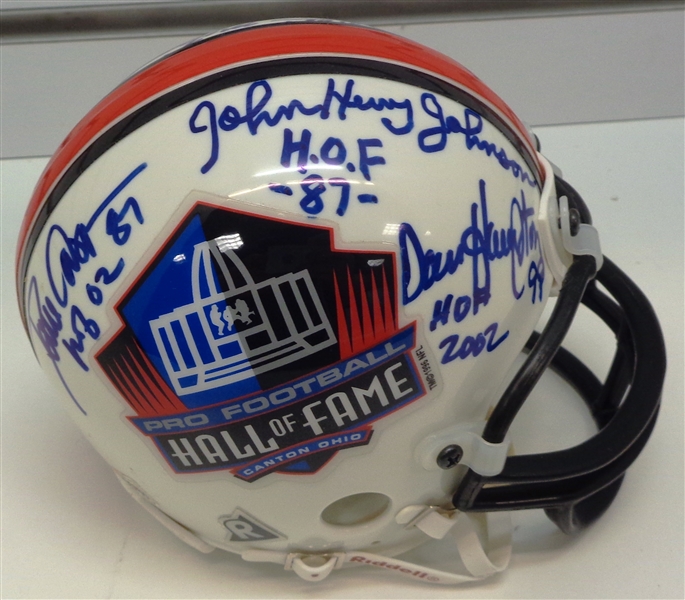 HOF Mini Helmet Signed by 7