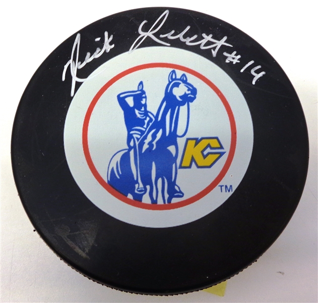 Nick Libett Autographed Scouts Puck