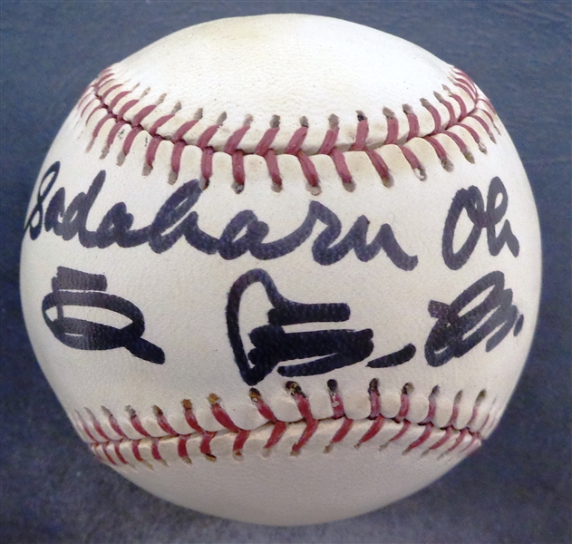 Sadaharu Oh Autographed Basseball