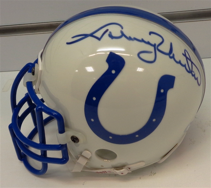 Johnny Unitas Autographed Colts Mini Helmet