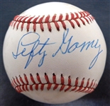 Lefty Gomez Autographed Baseball