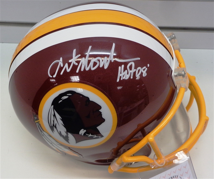 Art Monk Autographed Redskins Full Size Replica Helmet