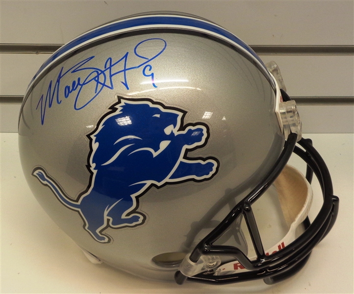 Matthew Stafford Autographed Lions Full Size Replica Helmet