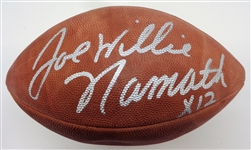 Joe Willie Namath Autographed Authentic Football
