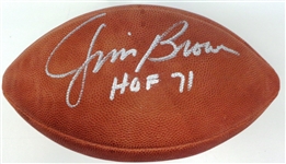 Jim Brown Autographed Authentic Football