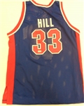 Grant Hill Autographed Pistons Jersey