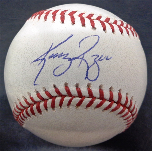 Kenny Rogers Autographed Baseball