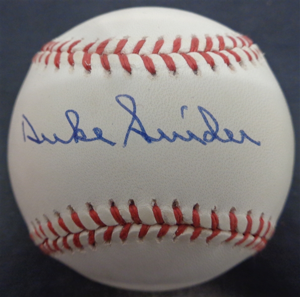 Duke Snider Autographed Baseball