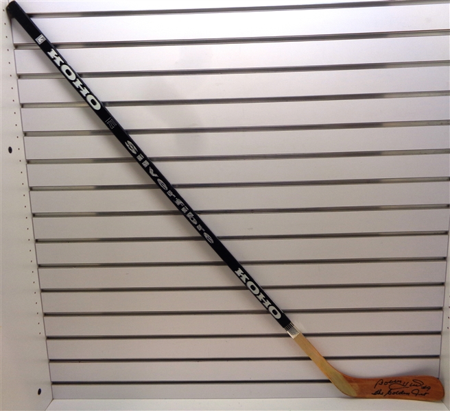 Bobby Hull Autographed Stick