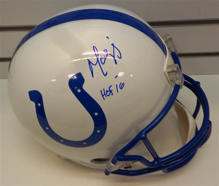 Marvin Harrison Autographed Colts Full Size Replica Helmet