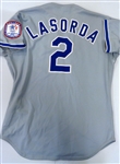 Tommy Lasorda Game Worn L.A. Dodgers 1984 Road Jersey