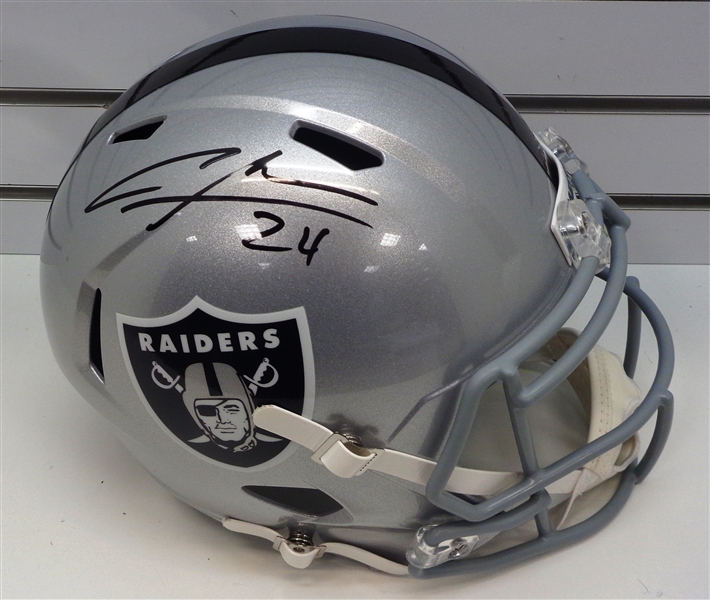 Charles Woodson Autographed Raiders Full Size Replica Helmet