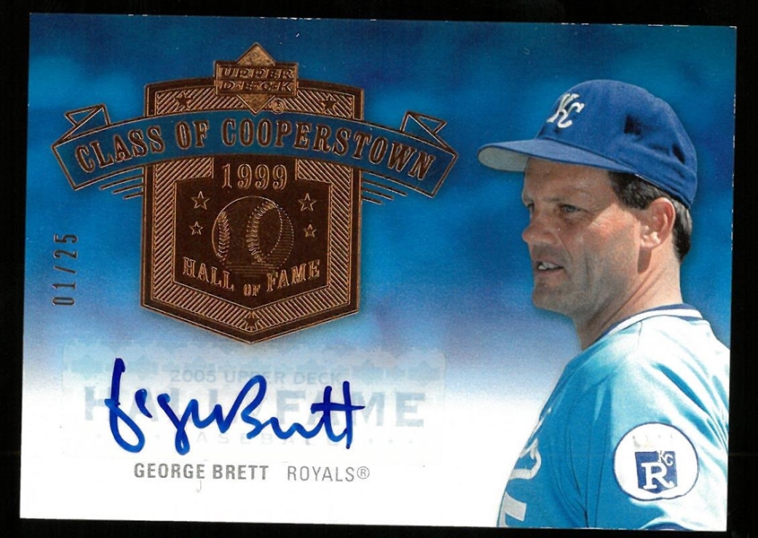 George Brett #1/25 Autographed Card