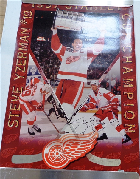 Steve Yzerman Autographed Poster