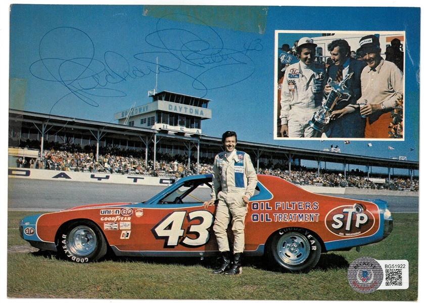 Richard Petty Autographed Postcard