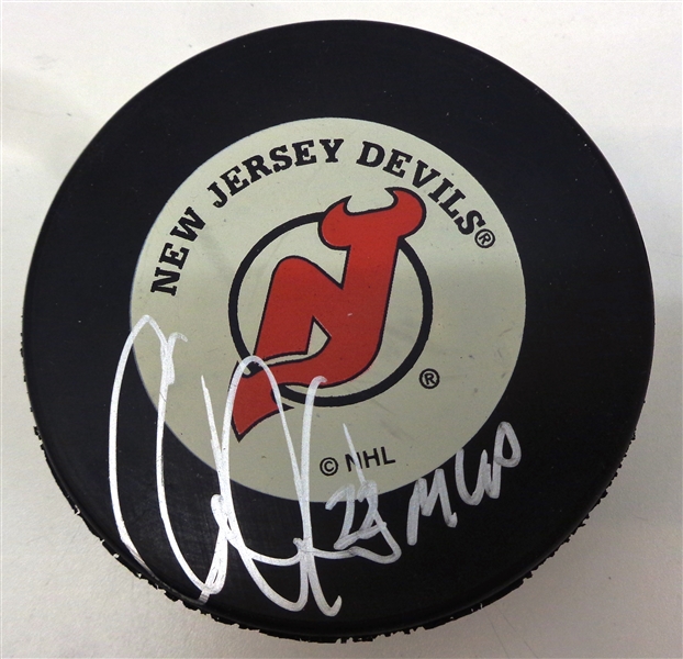 Lot Detail - Claude Lemieux Autographed Devils Puck