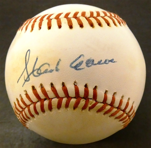 Hank Aaron Autographed Baseball