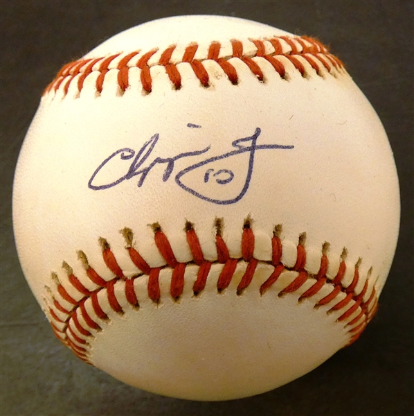 Chipper Jones Autographed Baseball