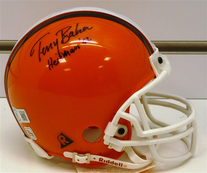 Terry Baker Autographed Oregon State Mini Helmet
