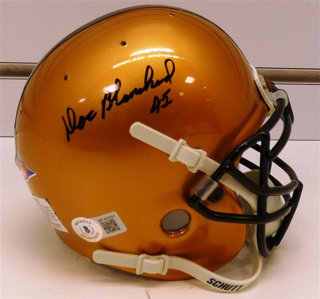 Doc Blanchard Autographed Army Mini Helmet