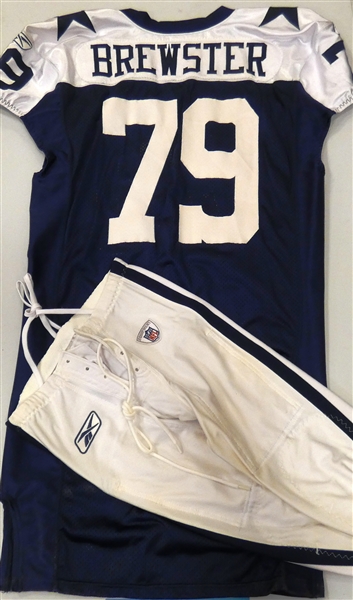 Robert Brewster Game Worn Dallas Cowboys Uniform