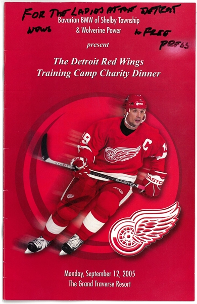 Detroit Red Wings Multi Signed Camp Program