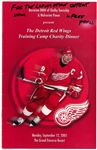 Detroit Red Wings Multi Signed Camp Program