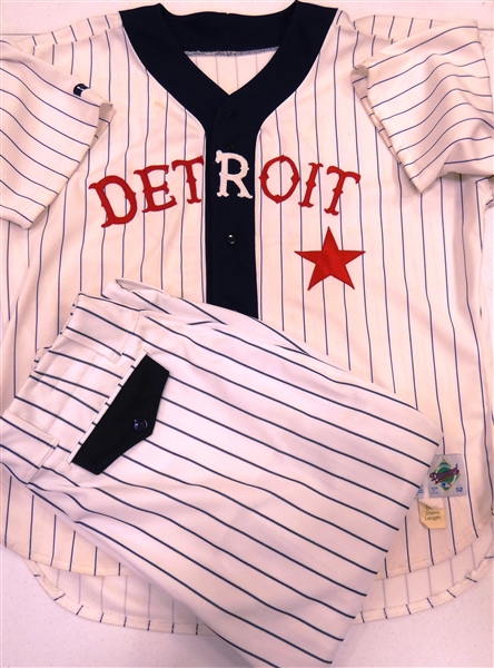 Cecil Fielder Game Worn Detroit Stars Jersey & Pants