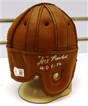 Ace Parker Autographed Leather Mini Helmet