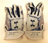 J.D. Martinez Game Used Autographed Batting Gloves