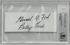 Gerald & Betty Ford Autographed Cut