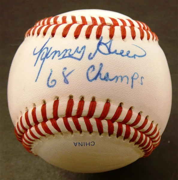 Lenny Green Autographed Baseball