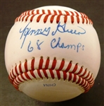 Lenny Green Autographed Baseball