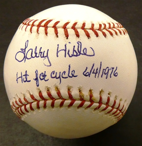 Larry Hisle Autographed Baseball