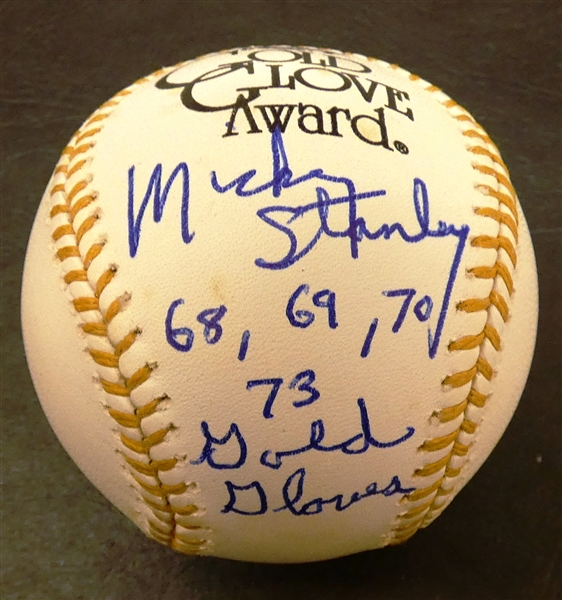 Mickey Stanley Autographed GG Baseball