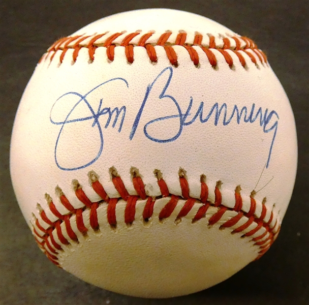Jim Bunning Autographed Baseball