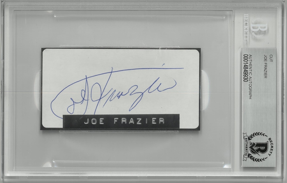 Joe Frazier Autographed Cut
