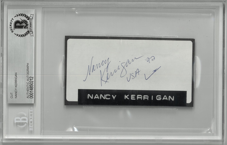 Nancy Kerrigan Autographed Cut